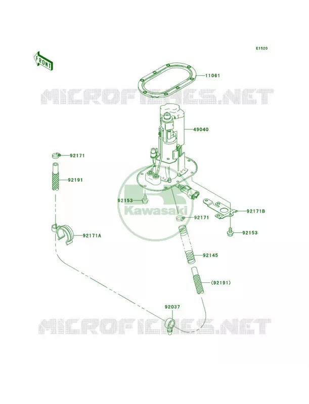 Fuel Pump Kawasaki MOTOS 1200 2006 Ninja ZX-12R  ZX1200B6F