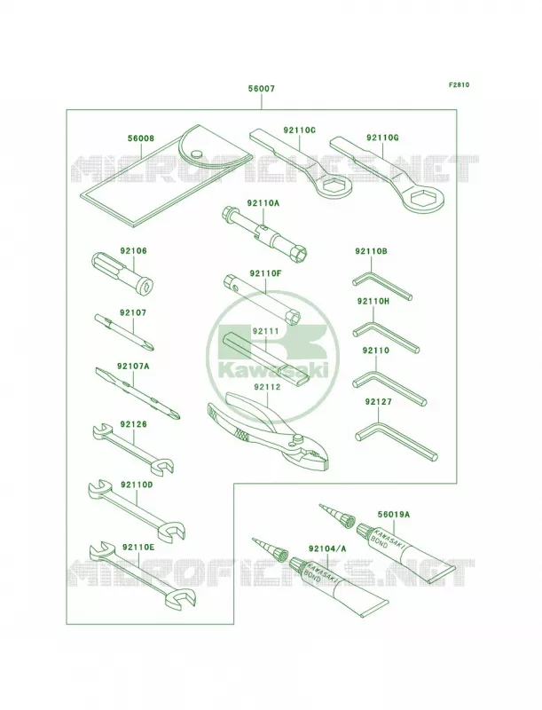 Owner's Tools Kawasaki MOTOS 600 2006 Ninja ZX-6RR  ZX600N6F