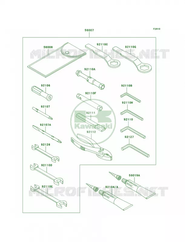 Owner's Tools Kawasaki MOTOS 636 2006 Ninja ZX-6R  ZX636C6F