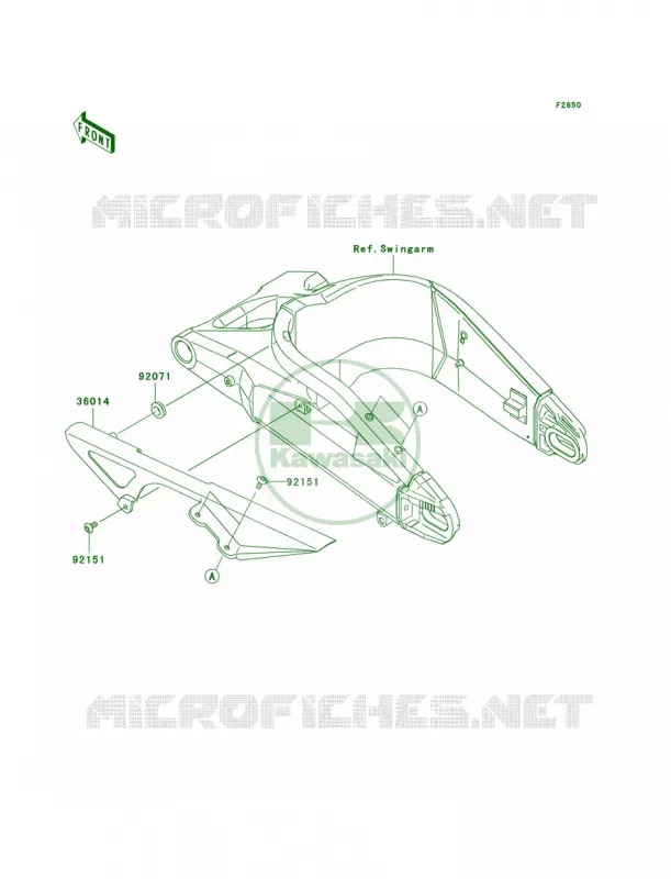 Chain Cover Kawasaki MOTOS 636 2006 Ninja ZX-6R  ZX636D6F