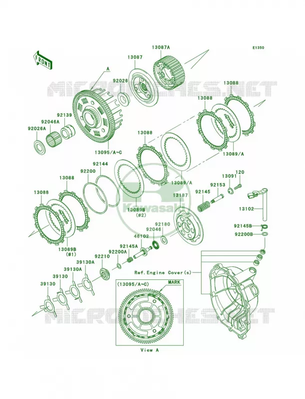 Clutch Kawasaki MOTOS 636 2006 Ninja ZX-6R  ZX636D6F