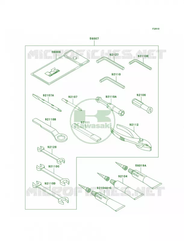 Owner's Tools Kawasaki MOTOS 1000 2005 Ninja ZX-10R  ZX1000-C2