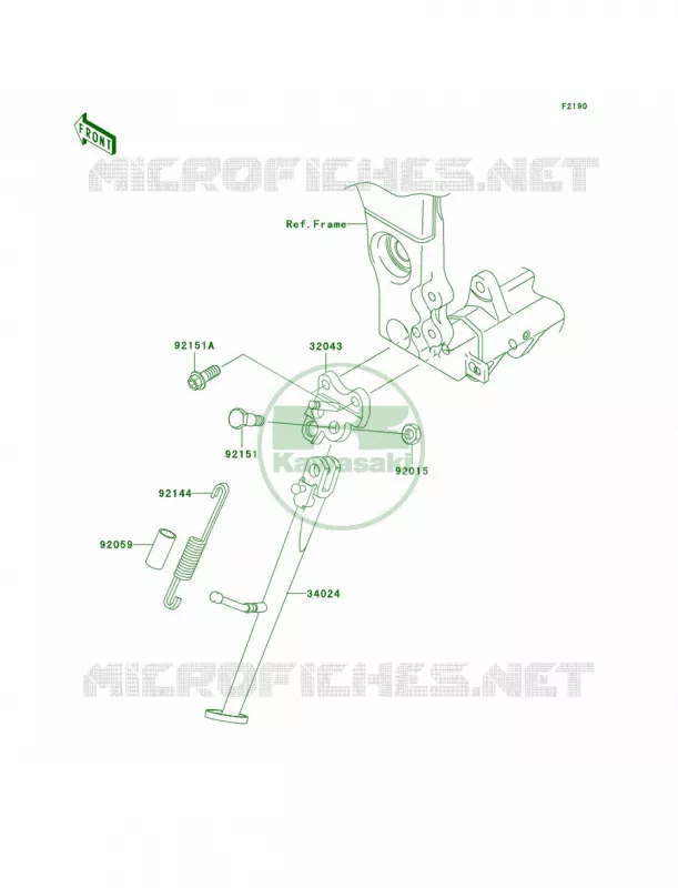 Stands Kawasaki MOTOS 1000 2005 Ninja ZX-10R  ZX1000-C2