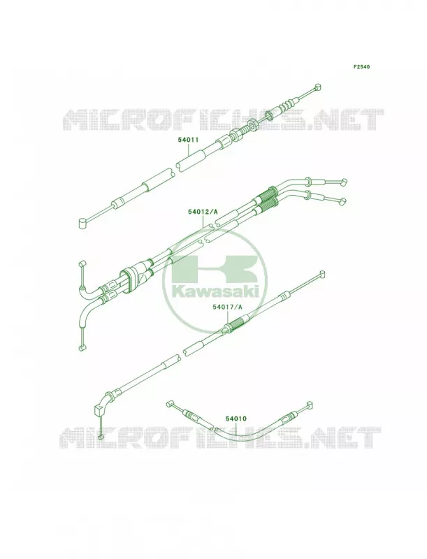 Cables Kawasaki MOTOS 1200 2005 Ninja ZX-12R  ZX1200-B4