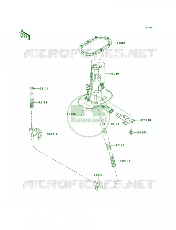 Fuel Pump Kawasaki MOTOS 1200 2005 Ninja ZX-12R  ZX1200-B4