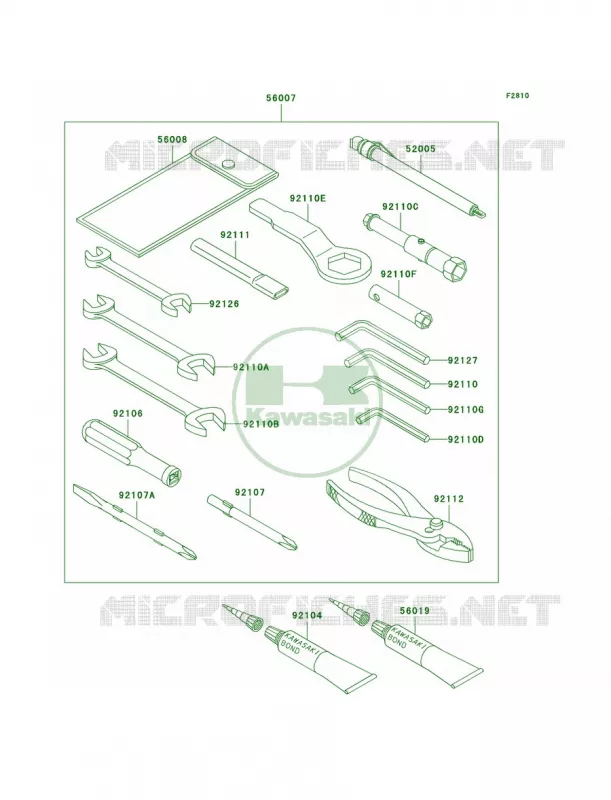 Owner's Tools Kawasaki MOTOS 1200 2005 Ninja ZX-12R  ZX1200-B4
