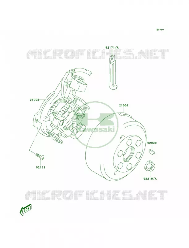 Generator Kawasaki MOTOS 125 2003 KLX125  KLX125-A1
