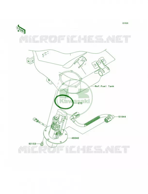 Fuel Pump Kawasaki MOTOS 636 2005 Ninja ZX-6R  ZX636-C1