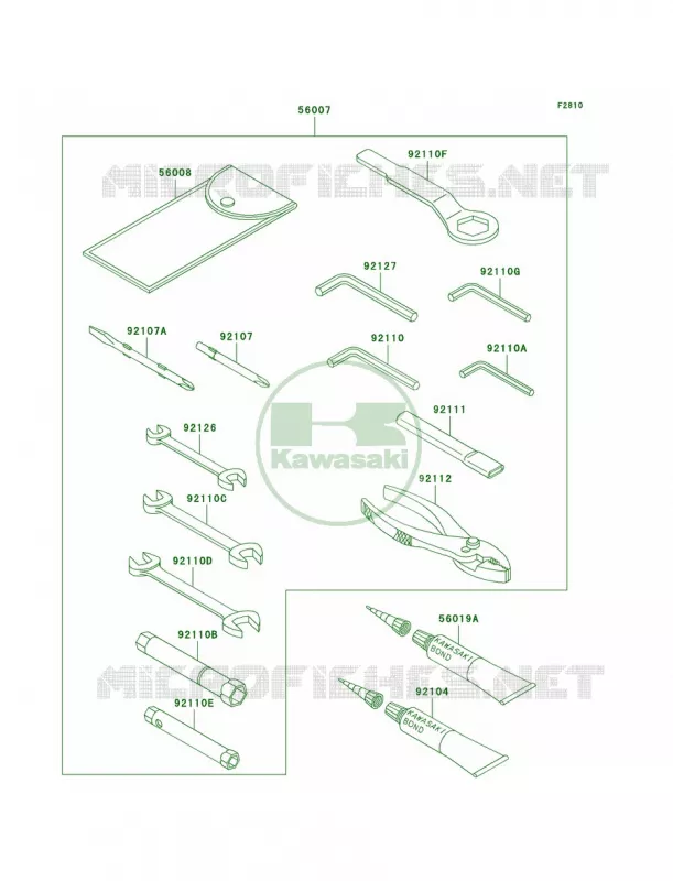 Owner's Tools Kawasaki MOTOS 600 2004 Ninja ZX-6RR  ZX600-M1