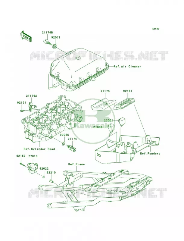 Fuel Injection Kawasaki MOTOS 636 2004 Ninja ZX-6R  ZX636-B2