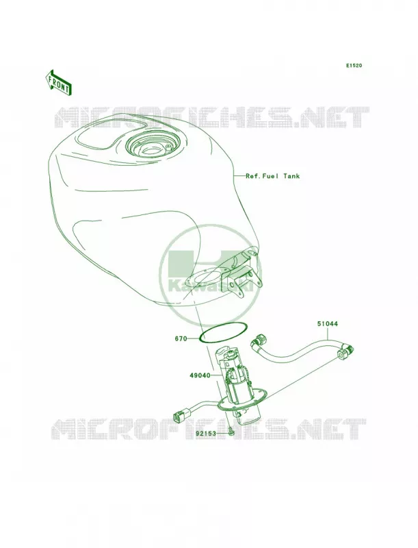 Fuel Pump Kawasaki MOTOS 636 2004 Ninja ZX-6R  ZX636-B2