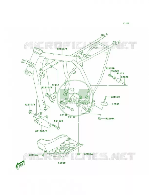 Frame Kawasaki MOTOS 125 2003 KLX125L  KLX125-B1