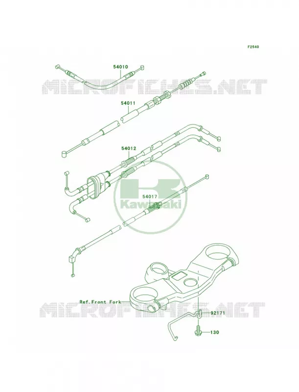 Cables Kawasaki MOTOS 636 2003 Ninja ZX-6R  ZX636-B1