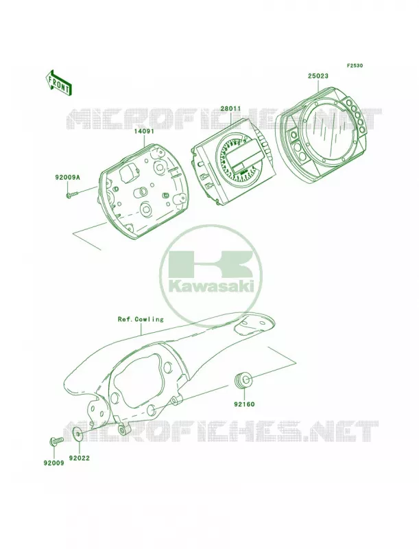 Meters Kawasaki MOTOS 636 2003 Ninja ZX-6R  ZX636-B1