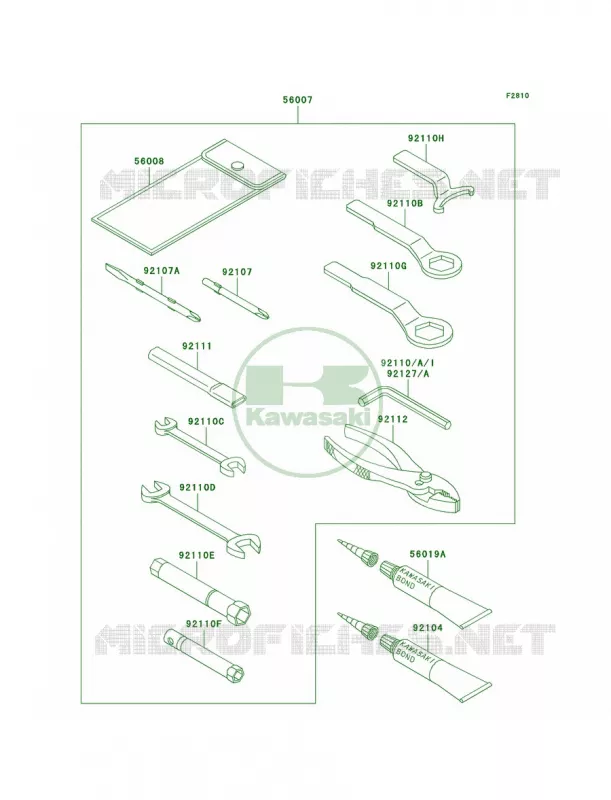 Owner's Tools Kawasaki MOTOS 750 2003 Ninja ZX-7R  ZX750-P8
