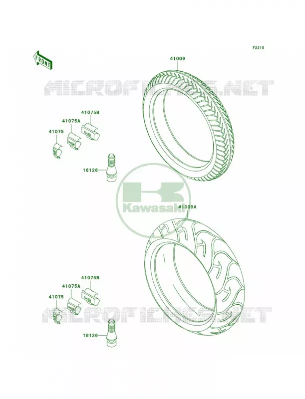Tires Kawasaki MOTOS 900 2002 Ninja ZX-9R  ZX900-F1