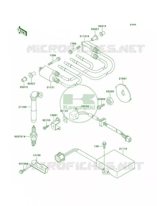 Ignition System Kawasaki MOTOS 1100 2001 Ninja ZX-11  ZX1100-D9