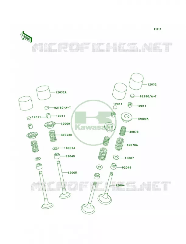 Valves Kawasaki MOTOS 600 2001 Ninja ZX-6  ZX600-E9