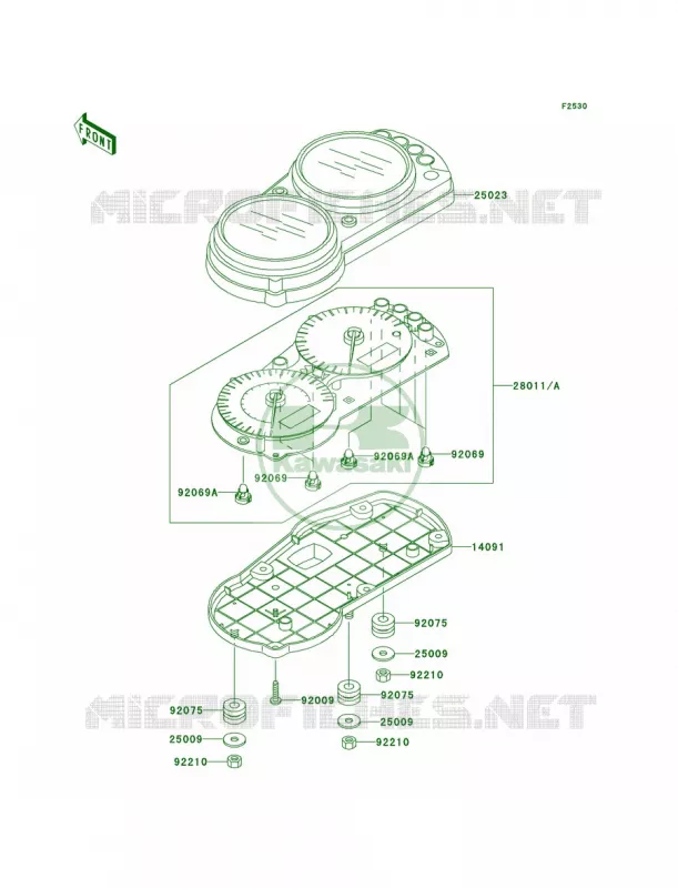 Meters Kawasaki MOTOS 600 2001 Ninja ZX-6R  ZX600-J2