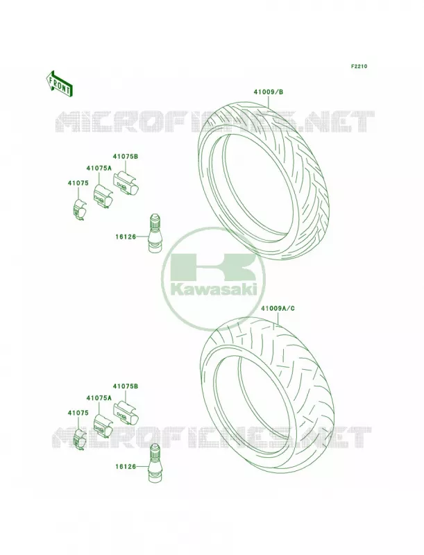 Tires Kawasaki MOTOS 600 2001 Ninja ZX-6R  ZX600-J2
