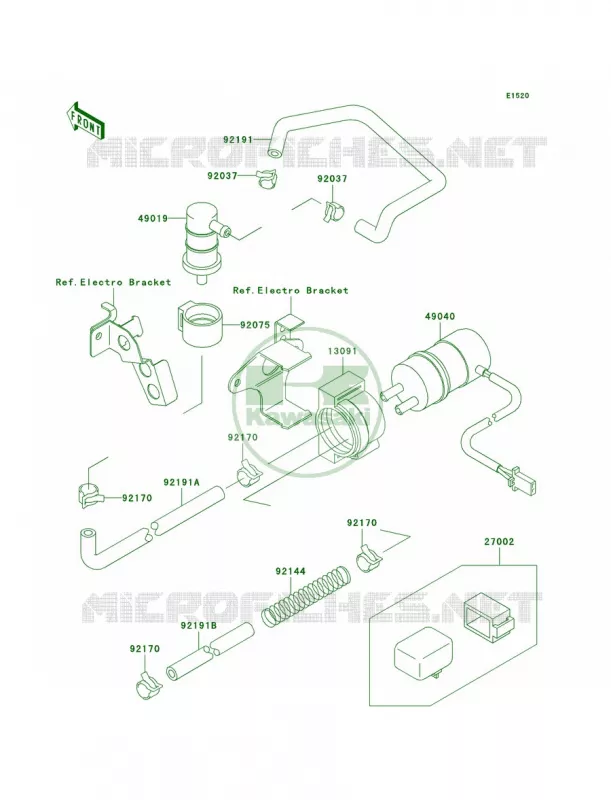 Fuel Pump Kawasaki MOTOS 750 2001 Ninja ZX-7R  ZX750-P6