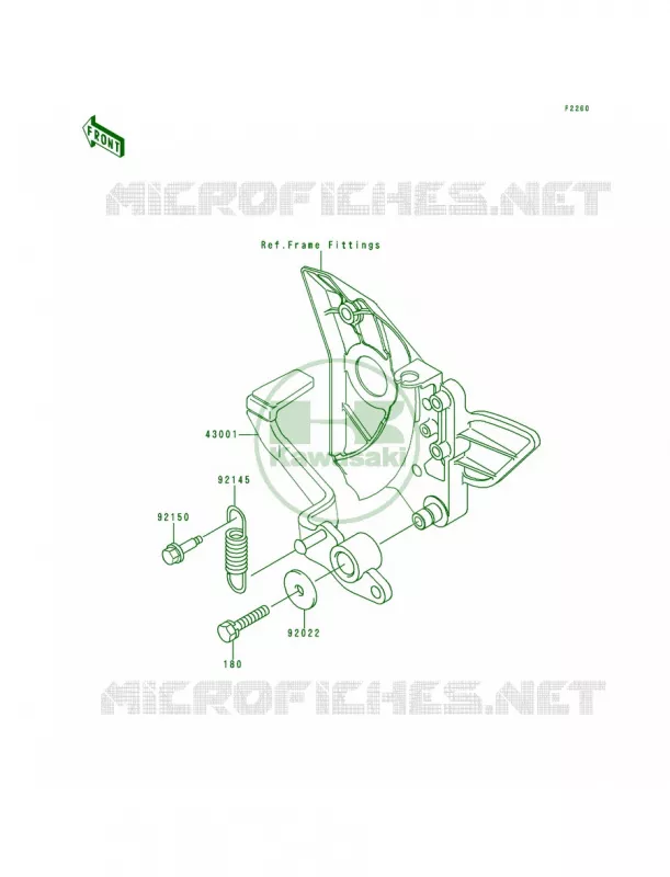 Brake PedalTorque Link Kawasaki MOTOS 750 2000 ZR-7  ZR750-F2