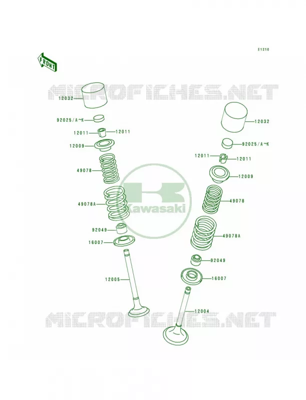 Valves Kawasaki MOTOS 750 2000 ZR-7  ZR750-F2