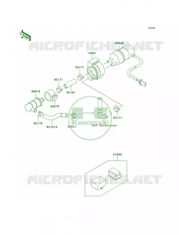 Fuel Pump Kawasaki MOTOS 600 2000 Ninja ZX-6R  ZX600-J1