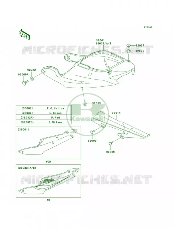 Side CoversChain CoverZX600-J3 Kawasaki MOTOS 600 2000 Ninja ZX-6R  ZX600-J1