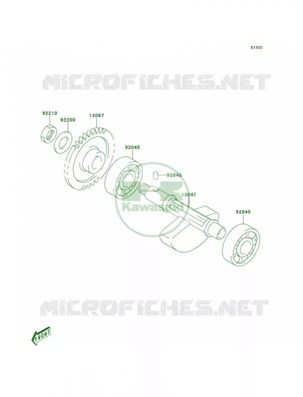Balancer Kawasaki MOTOS 400 2003 KLX400R  KLX400-B1