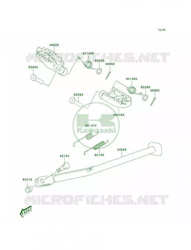 Stands Kawasaki MOTOS 400 2003 KLX400R  KLX400-B1
