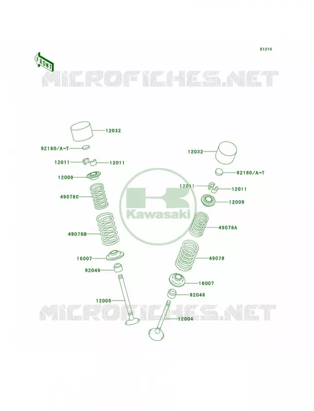 Valves Kawasaki MOTOS 900 2000 Ninja ZX-9R  ZX900-E1