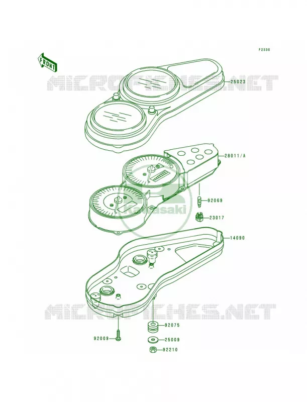 Meters Kawasaki MOTOS 600 1999 Ninja ZX-6R  ZX600-G2