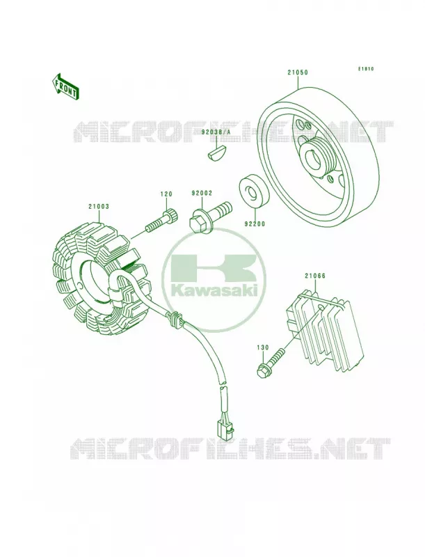 Generator Kawasaki MOTOS 600 1997 Ninja ZX-6R  ZX600-F3