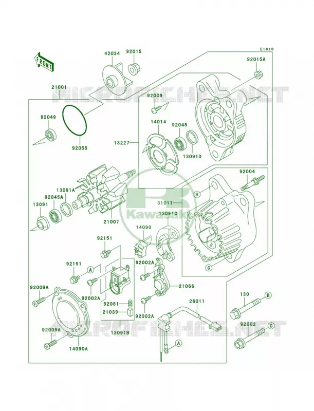 Generator Kawasaki MOTOS 750 1997 Ninja ZX-7R  ZX750-P2