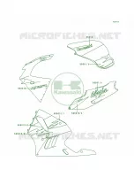 DecalsGreenWhite pour Kawasaki Ninja ZX-9R