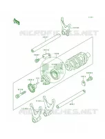 Gear Change DrumShift Forks pour Kawasaki Ninja ZX-9R