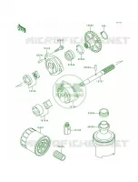 Oil PumpOil Filter pour Kawasaki Ninja ZX-9R