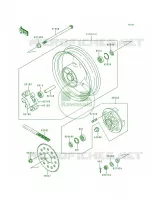 Rear WheelChain pour Kawasaki Ninja ZX-9R