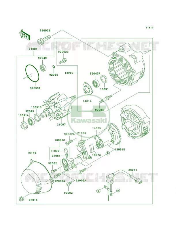 Generator Kawasaki MOTOS 1100 1996 Ninja ZX-11  ZX1100-D4