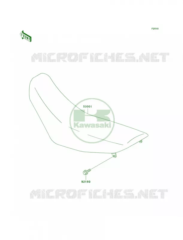 Seat Kawasaki MOTOS 220 2002 KDX220R  KDX220-A9
