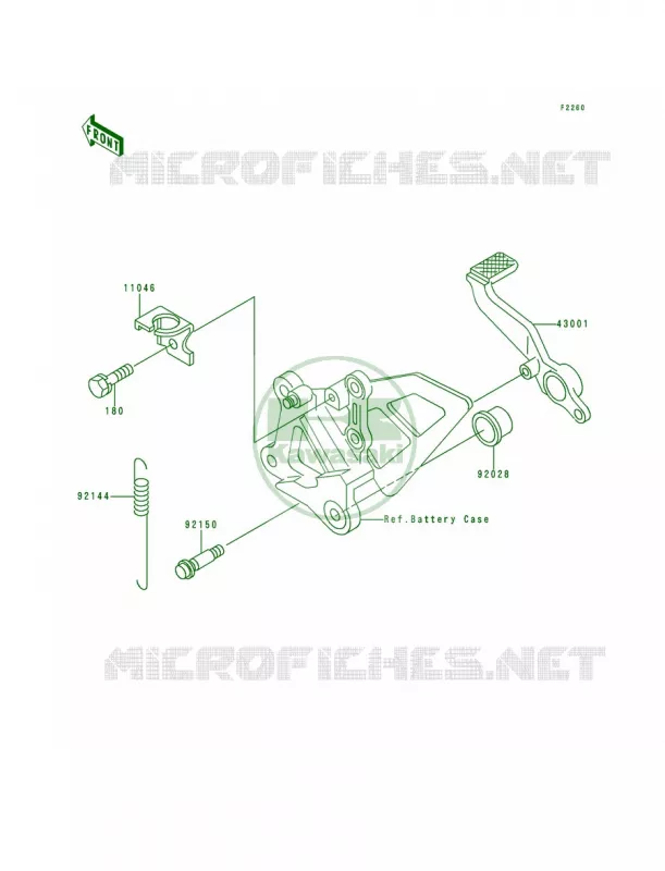 Brake PedalTorque Link Kawasaki MOTOS 600 1996 Ninja ZX-6R  ZX600-F2