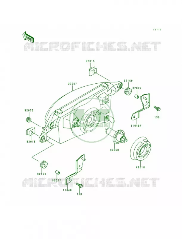 Headlights Kawasaki MOTOS 600 1996 Ninja ZX-6R  ZX600-F2