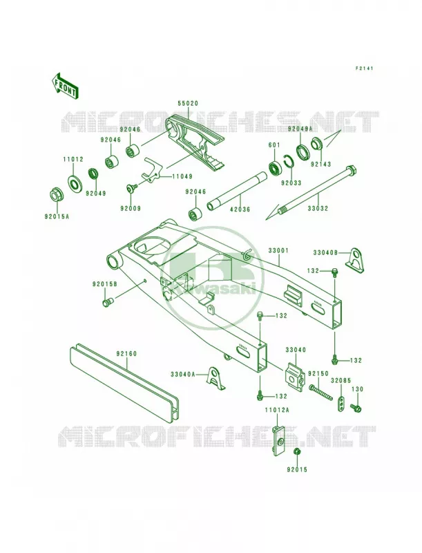 Swingarm Kawasaki MOTOS 600 1996 Ninja ZX-6R  ZX600-F2