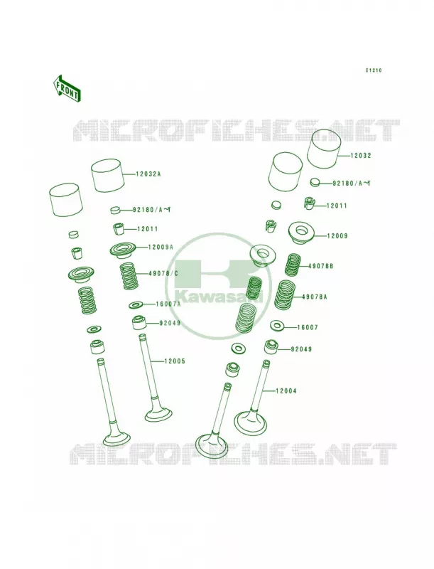 Valves Kawasaki MOTOS 600 1996 Ninja ZX-6R  ZX600-F2