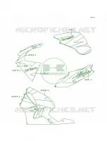 DecalsGreenWhiteVioletZX900 B2 pour Kawasaki Ninja ZX-9R