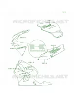 DecalsGreenWhiteZX900 B3 pour Kawasaki Ninja ZX-9R