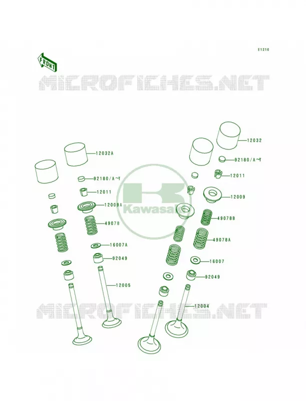 Valves Kawasaki MOTOS 600 1995 Ninja ZX-6  ZX600-E3