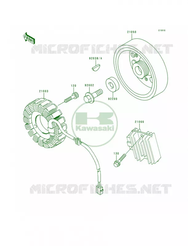Generator Kawasaki MOTOS 600 1995 Ninja ZX-6R  ZX600-F1