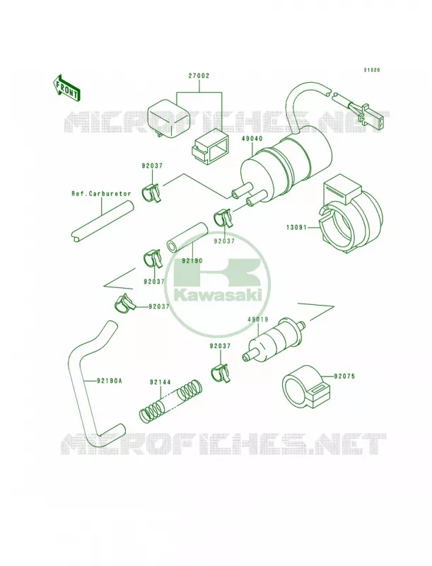 Fuel Pump Kawasaki MOTOS 600 1994 Ninja ZX-6  ZX600-E2